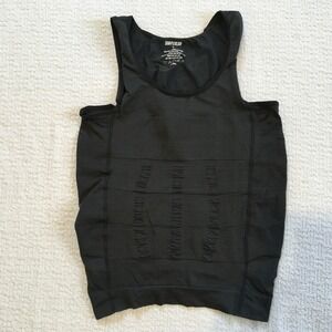 SHAPERLUV Men's Dark Gray Tank Top Shapewear Compression Slimming Tank Size L